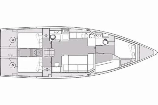 Sailboat Elan Elan Impression 43 Boat design plan