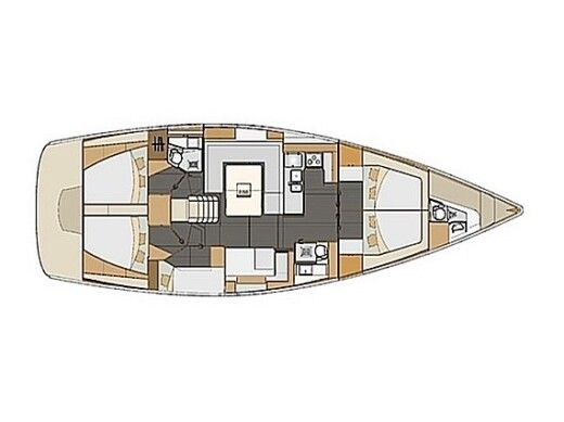 Sailboat Elan Elan 50 Impression Boot Grundriss