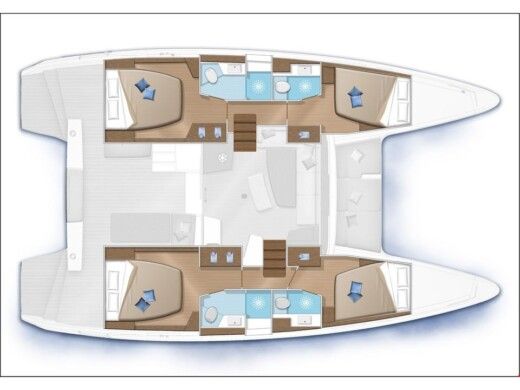 Catamaran Lagoon Lagoon 42 boat plan