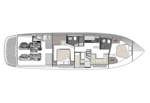 Motorboat Cranchi CRANCHI 60 Boot Grundriss