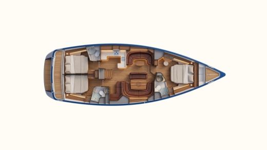 Sailboat Jeanneau SUN ODYSSEY 54DS boat plan