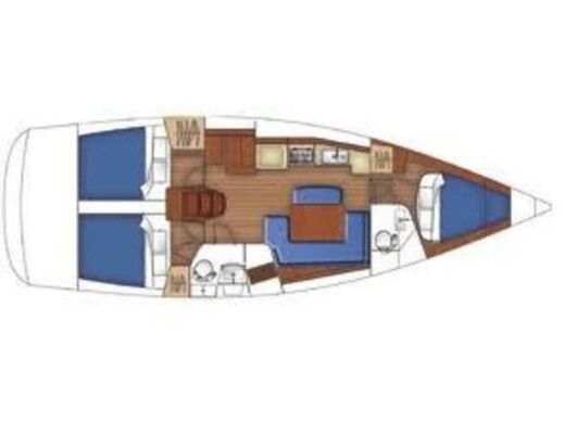 Sailboat BENETEAU OCEANIS 40 Boat layout