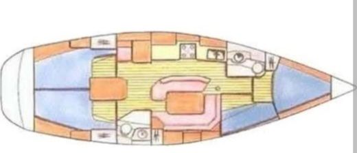 Sailboat Jeanneau SUN ODYSSEY 42.2 boat plan
