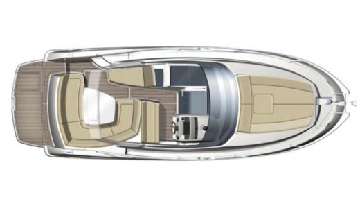 Motorboat Jeanneau Leader 8 Plattegrond van de boot