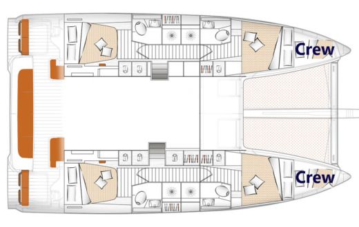 Catamaran Beneteau Excess 14 Plan du bateau