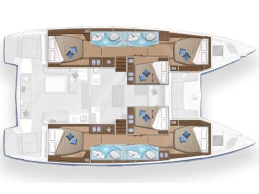 Catamaran Lagoon 50 boat plan