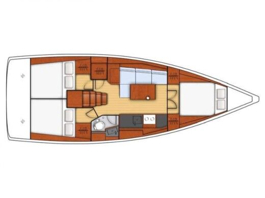 Sailboat BENETEAU OCEANIS 38 Boat design plan