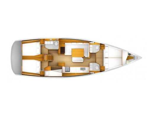 Sailboat Jeanneau Sun Odyssey 519 boat plan