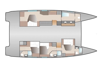 Alquiler Catamarán  FOUNTAIN PAJOT Aura 51 San Antonio Abad