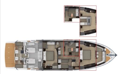 Motor Yacht Absolute Navetta 68 Boat design plan
