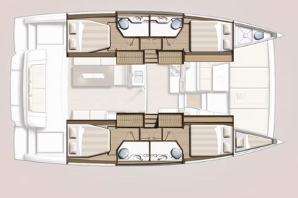 Location Catamaran Catana Group Bali 4.2 - 4 + 1 cab. Tunas do Paraná