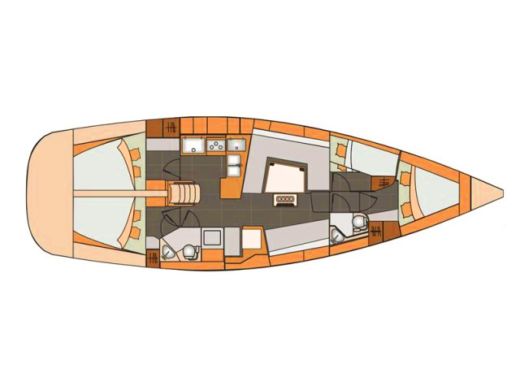 Sailboat ELAN ELAN 45 Impression Boat design plan