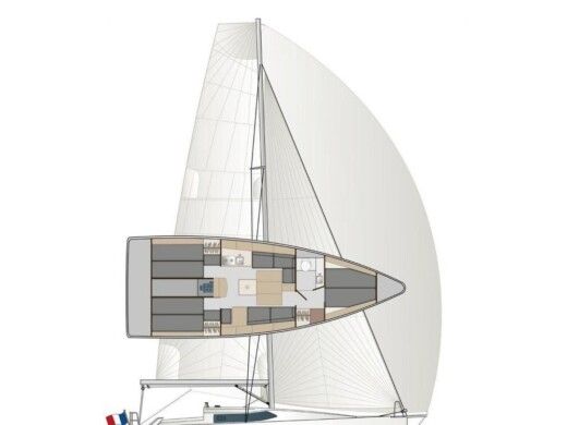 Sailboat  Pogo 36 Plan du bateau