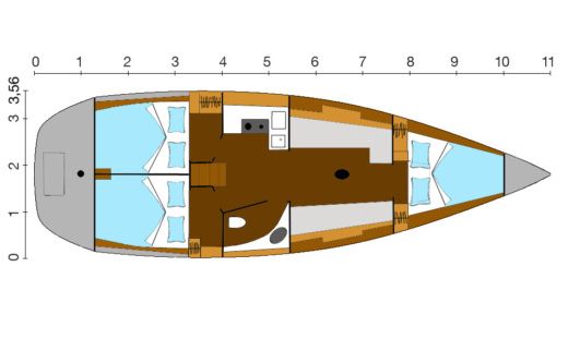 Sailboat Rinaldi sintesi 36 boat plan