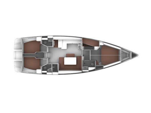 Sailboat BAVARIA CRUISER 51 Planimetria della barca