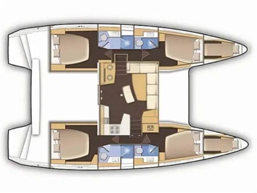 Sailboat Lagoon Lagoon 42 boat plan