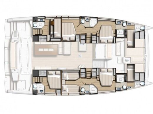 Catamaran Bali - Catana 5.4 LUXE AMUR boat plan