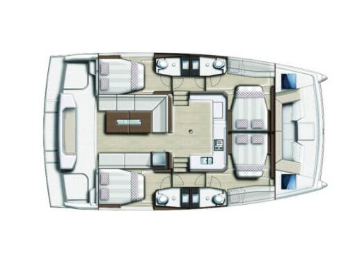 Catamaran Bali - Catana Catspace Boat layout