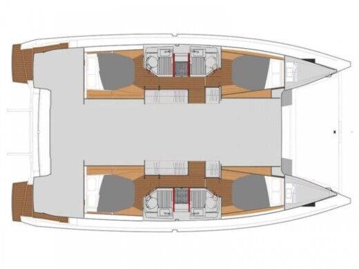 Catamaran  Astréa 42 boat plan