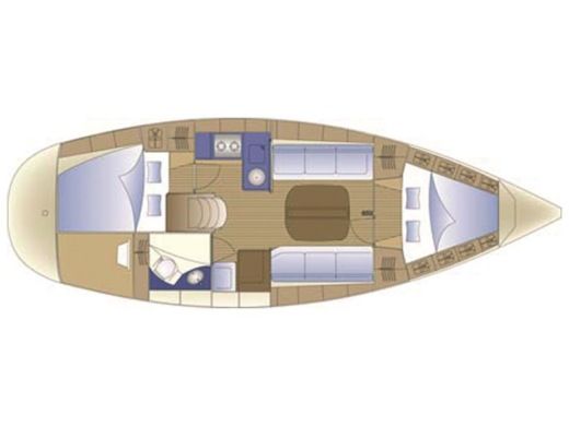 Sailboat BAVARIA 30 CRUISER Planimetria della barca