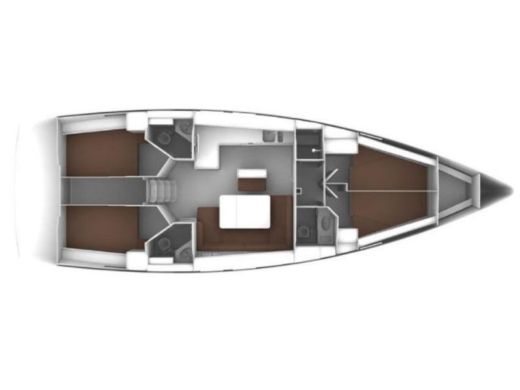 Sailboat Bavaria Bavaria Cruiser 46 Plattegrond van de boot