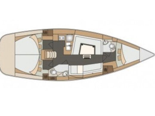 Sailboat Elan Elan Impression 40 Boat layout