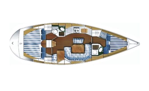 Sailboat Dufour Dufour 410 Gl Plan du bateau