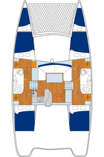 Catamaran Leopard 39 boat plan