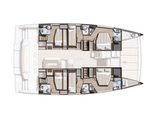 Catamaran Bali - Catana Bali 4.8 Boat layout