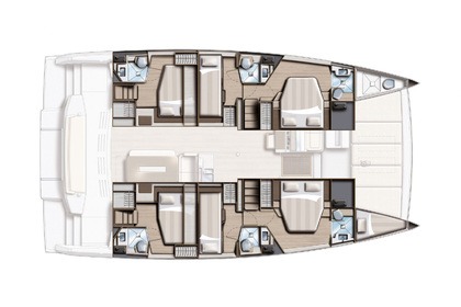 Location Catamaran  Bali 4.8  Lefkada