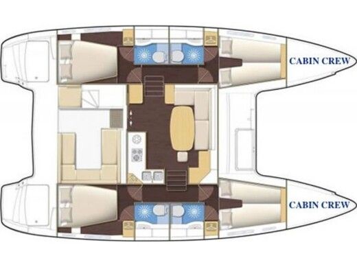 Catamaran Lagoon Lagoon 400 S2 Boat design plan