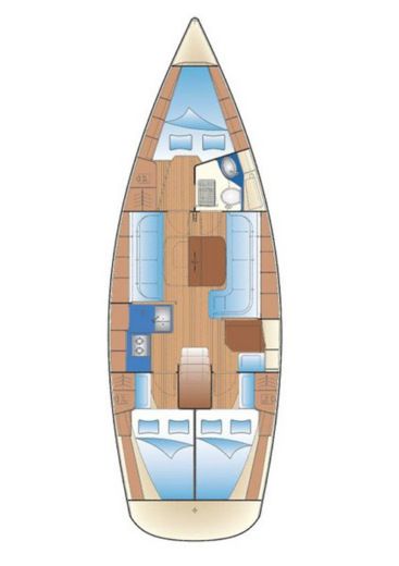 Sailboat Bavaria 38 C / with amazing Marina Boat design plan