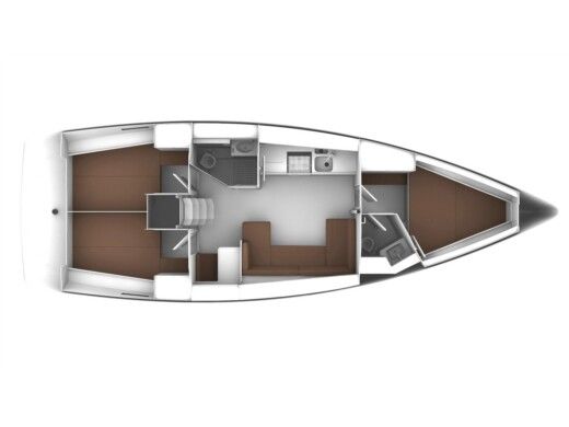Sailboat  Bavaria Cruiser 41 Boot Grundriss