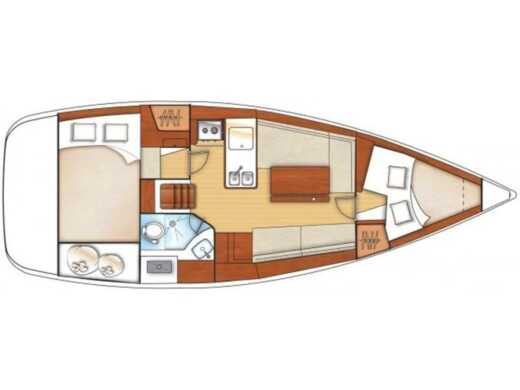 Sailboat Beneteau Oceanis 31 Plan du bateau
