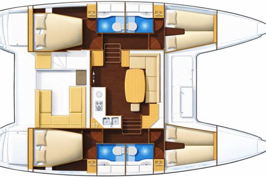 Catamaran Lagoon 400 Plan du bateau