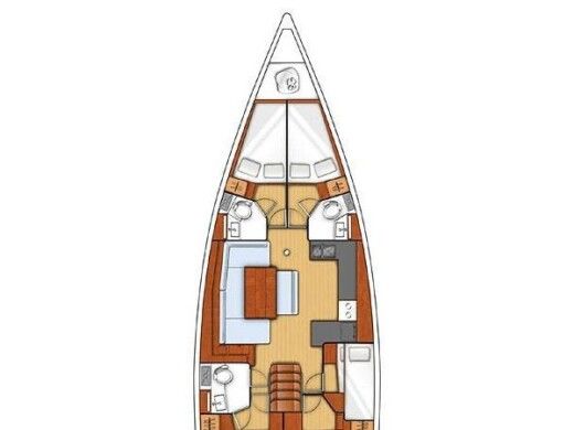 Sailboat BENETEAU OCEANIS 48 Plan du bateau