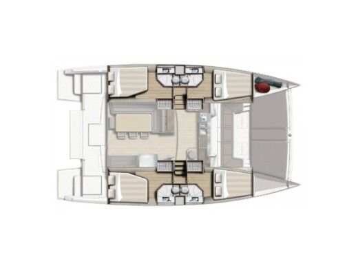 Catamaran Bali - Catana Bali 4.3 Boat layout