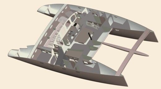 Catamaran 2K COMPOSITES VIK 144 Boat design plan