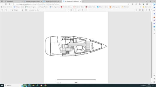 Sailboat Jeanneau Sun Odyssey 35 boat plan