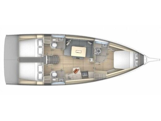 Sailboat Dufour 41 Boat design plan