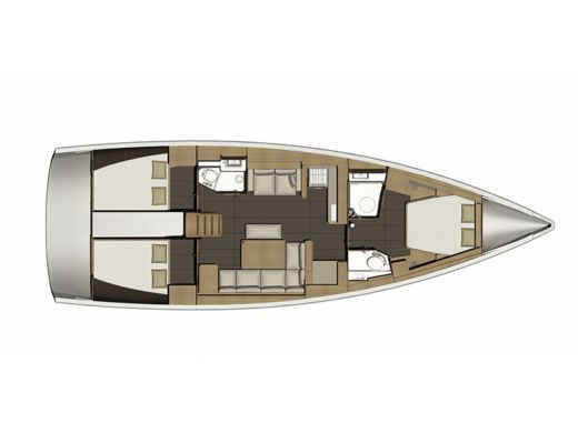 Sailboat DUFOUR 460 3 cab Boat design plan