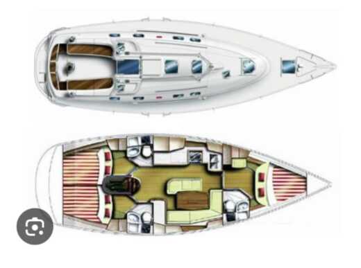 Sailboat DUFOUR YACHTS GIB SEA 41 Plattegrond van de boot