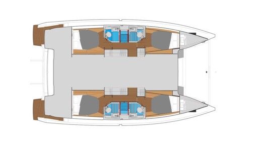 Catamaran Fountaine Pajot Astréa 42 boat plan