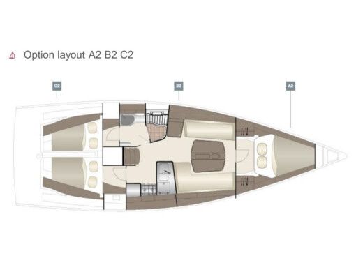 Sailboat Dehler Dehler 38 SQ boat plan