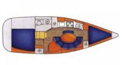 Sailboat Jeanneau Sun Odyssey 34.2 Boat design plan