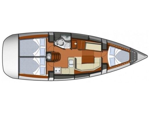 Sailboat  Sun Odyssey 36i boat plan