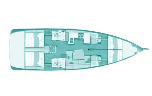 Sailboat Jeanneau Sun Odyssey 490 boat plan