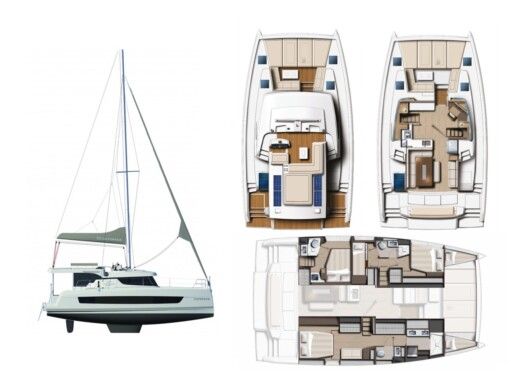 Catamaran Bali - Catana 4.6 boat plan
