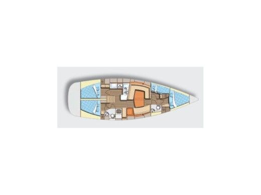 Sailboat Elan Elan Impression 434 Planimetria della barca