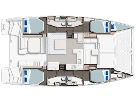 Catamaran Robertson & Caine Leopard 44 boat plan